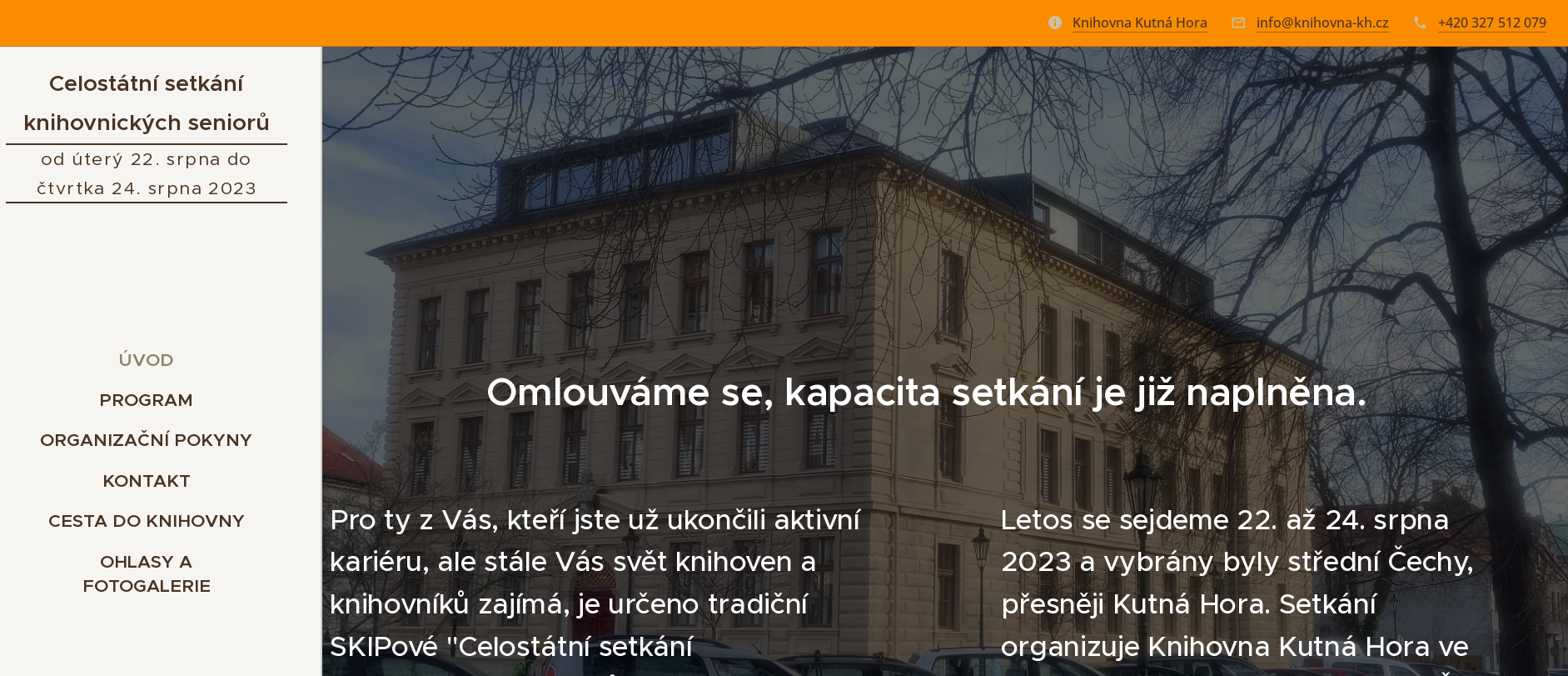 Celostátní setkání knihovnických seniorů (2023)