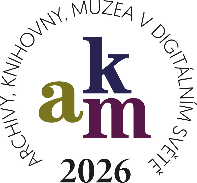 Logo konference Archivy, knihovny, muzea v digitálním světě 2026