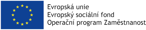 Evropská unie – Evropský sociální fond – Operační program Zaměstnanost – logo