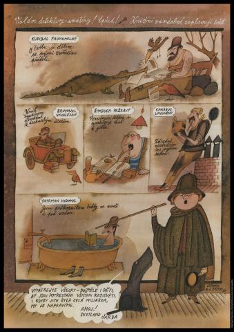 Plakát na podporu četby (Adolf Born)