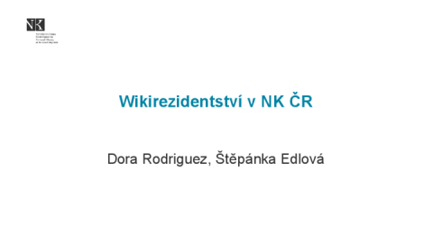 Wikirezidentství v NK ČR