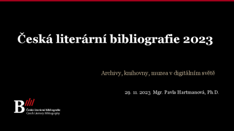 Česká literární bibliografie 2023